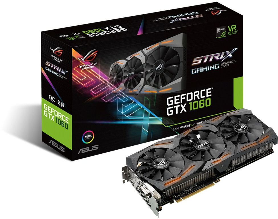 Card màn hình VGA Asus ROG GTX 1060 Strix Gaming 6G GDDR5
